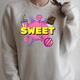 Pop Art Sweet Text Bubble Comic Book Style Classic Raglan Baseball Tee Raglan Sleeve Sweatshirt Heather Forest