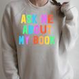 Published Author Squad Writing Crew Ask Me About MY BOOK Raglan Sleeve Sweatshirt Heather Forest