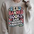 Read Banned Books Gain Forbidden Knowledge Book Enthusiasts Raglan Sleeve Sweatshirt Heather Forest Read Banned Books Gain Forbidden Knowledge Book Enthusiasts Raglan Sleeve Sweatshirt Heather Forest