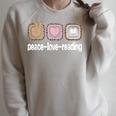 Read Books Leopard Print Women Girls Kids Peace Love Reading Raglan Sleeve Sweatshirt Heather Forest Read Books Leopard Print Women Girls Kids Peace Love Reading Raglan Sleeve Sweatshirt Heather Forest