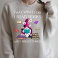That What I Do I Read And I Forget Things Gnomes Read Book Raglan Sleeve Sweatshirt Heather Forest That What I Do I Read And I Forget Things Gnomes Read Book Raglan Sleeve Sweatshirt Heather Forest