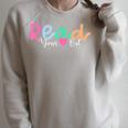 Read Your Heart Out Reading Librarian Book Across America Raglan Sleeve Sweatshirt Heather Forest