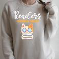 Readers Gonna Read Cat & Book Lover Raglan Sleeve Sweatshirt Heather Forest