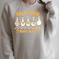 Reading Book Lover Bookish Reader Silly Goose Book Club Raglan Sleeve Sweatshirt Heather Forest