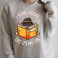 Reading Book Lover Librarian Bibliophile Teacher Raglan Sleeve Sweatshirt Heather Forest Reading Book Lover Librarian Bibliophile Teacher Raglan Sleeve Sweatshirt Heather Forest