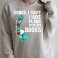 Reading Books For Men Women Bookworm Story Reader Raglan Sleeve Sweatshirt Heather Forest