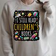 Reading Love Teacher Banned Book Day Reading Bookworm Lovers Raglan Sleeve Sweatshirt Heather Forest