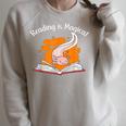 Reading Is Magical Book Lover & Axolotl Raglan Sleeve Sweatshirt Heather Forest