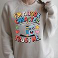 Reading Outfit I’m a Book Character For Teachers And Raglan Sleeve Sweatshirt Heather Forest