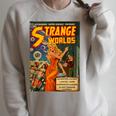Sci Fi Pin Up Girl Science Fiction Vintage Horror Comic Book Raglan Sleeve Sweatshirt Heather Forest Sci Fi Pin Up Girl Science Fiction Vintage Horror Comic Book Raglan Sleeve Sweatshirt Heather Forest