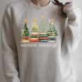 Seasons Readings All Booked For Christmas Book Reading Lover Raglan Sleeve Sweatshirt Heather Forest Seasons Readings All Booked For Christmas Book Reading Lover Raglan Sleeve Sweatshirt Heather Forest