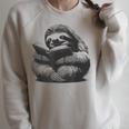 Sleepy Sloth Reading Book Cute Vintage Animal Graphic Raglan Sleeve Sweatshirt Heather Forest Sleepy Sloth Reading Book Cute Vintage Animal Graphic Raglan Sleeve Sweatshirt Heather Forest
