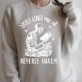 Smutty Dark Romance You Had Me At Reverse Harem Spicy Books Raglan Sleeve Sweatshirt Heather Forest