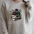 Spicy Books Put Down My Book Dark Romance Merch Bookish Raglan Sleeve Sweatshirt Heather Forest