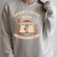 Spooky Coffee & Books Ghost Autumn Reading Raglan Sleeve Sweatshirt Heather Forest Spooky Coffee & Books Ghost Autumn Reading Raglan Sleeve Sweatshirt Heather Forest