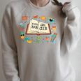 Summer Girl Book Club Beach Vacation For Book Lovers Raglan Sleeve Sweatshirt Heather Forest