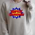 Super Grandma Comic Book Style Superhero Raglan Sleeve Sweatshirt Heather Forest