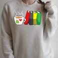 Tea And Bookworm Love Books And Tea Raglan Sleeve Sweatshirt Heather Forest