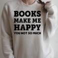Trendy Books Make Me Happy Attitude Humour Raglan Sleeve Sweatshirt Heather Forest Trendy Books Make Me Happy Attitude Humour Raglan Sleeve Sweatshirt Heather Forest