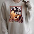 Vintage Just A Girl Who Loves Books Retro Bookworm Reader Raglan Sleeve Sweatshirt Heather Forest Vintage Just A Girl Who Loves Books Retro Bookworm Reader Raglan Sleeve Sweatshirt Heather Forest