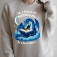 Vintage In A World Of Bookworms Be A Book Dragon Raglan Sleeve Sweatshirt Heather Forest Vintage In A World Of Bookworms Be A Book Dragon Raglan Sleeve Sweatshirt Heather Forest