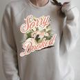 Women's I'm Booked Floral Book Lovers Readers Raglan Sleeve Sweatshirt Heather Forest