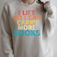 Women's I Lift So I Can Carry More Books Reading Lovers Workout Raglan Sleeve Sweatshirt Heather Forest Women's I Lift So I Can Carry More Books Reading Lovers Workout Raglan Sleeve Sweatshirt Heather Forest