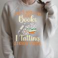 Women's That's What I Do Read Books Handcrafting Lacemaking Tatting Raglan Sleeve Sweatshirt Heather Forest