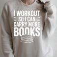 I Workout So I Can Carry More Books Gym Lover Premium Tri-Blend Raglan Sleeve Sweatshirt Heather Forest I Workout So I Can Carry More Books Gym Lover Premium Tri-Blend Raglan Sleeve Sweatshirt Heather Forest