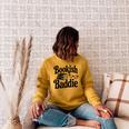Bookish Baddie Reading Vibes Literary Lover Raglan Sleeve Sweatshirt Ash