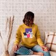 Cat Book Reading Raglan Sleeve Sweatshirt Ash