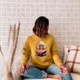 Cute Dog Poodle Reading Book Raglan Sleeve Sweatshirt Ash