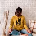 Life Essentials Witty Grungy Noisy Book Tea And Cat Raglan Sleeve Sweatshirt Ash