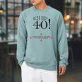 40th Birthday Party Guest Book 40 Years 1979 Raglan Sleeve Sweatshirt Cardinal