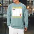 50th Birthday SIGN MY 50TH BIRTHDAY GUESTBOOK 50 Years Raglan Sleeve Sweatshirt Cardinal