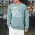 6 7 English Teacher 6-7 Sorry Cant Reading 67 Book Six Seven Raglan Sleeve Sweatshirt Cardinal 6 7 English Teacher 6-7 Sorry Cant Reading 67 Book Six Seven Raglan Sleeve Sweatshirt Cardinal