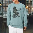 Bird Raven Book Lovers Men Women Graphic Tshirt Raglan Sleeve Sweatshirt Cardinal
