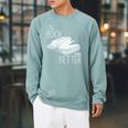 The Book Was Better Raglan Sleeve Sweatshirt Cardinal