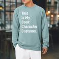 This Is Book Character Costume Easy Lazy DIY Halloween Party Raglan Sleeve Sweatshirt Cardinal This Is Book Character Costume Easy Lazy DIY Halloween Party Raglan Sleeve Sweatshirt Cardinal