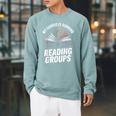 Book Club Fans My Cardio Reading Groups Quote Raglan Sleeve Sweatshirt Cardinal