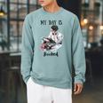 Book Lovers My Day Is Booked Vintage Raglan Sleeve Sweatshirt Cardinal