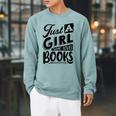 Book Reading Graphic Women Girls Book Lovers Librarian Raglan Baseball Tee Raglan Sleeve Sweatshirt Cardinal