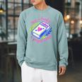 Bookish Girly Me And Books Perfect Love Match Book Reading Raglan Sleeve Sweatshirt Cardinal