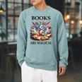 Books Are Magic Book Dragon ShirtReading Books Are Magical Raglan Sleeve Sweatshirt Cardinal Books Are Magic Book Dragon ShirtReading Books Are Magical Raglan Sleeve Sweatshirt Cardinal