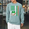 Books US American Flag One Lucky Librarian St Patrick's Day For Women Kids Men Raglan Sleeve Sweatshirt Cardinal Books US American Flag One Lucky Librarian St Patrick's Day For Women Kids Men Raglan Sleeve Sweatshirt Cardinal