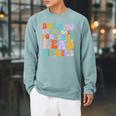 Born To Read Books Forced To Read Emails Reader Librarian Raglan Sleeve Sweatshirt Cardinal