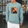 Bunny That's What I Do I Read Books And I Know Things Raglan Sleeve Sweatshirt Cardinal