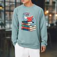 Cute Reading Seal On Books Book Lover Raglan Sleeve Sweatshirt Cardinal Cute Reading Seal On Books Book Lover Raglan Sleeve Sweatshirt Cardinal