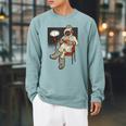 Diving Book Reading Raglan Sleeve Sweatshirt Cardinal Diving Book Reading Raglan Sleeve Sweatshirt Cardinal