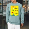Dr Seuss One Fish Two Fish Book Cover Raglan Sleeve Sweatshirt Cardinal Dr Seuss One Fish Two Fish Book Cover Raglan Sleeve Sweatshirt Cardinal